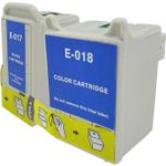 Pack de 2 Epson T017 & T018 cartouches d'encre compatibles (Ink Hero)