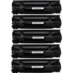 Pack de 5 Canon 728 toner compatibles noir (Ink Hero)