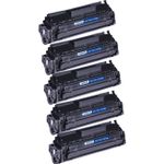 Pack de 5 HP 12X (Q2612X) toner compatibles haute capacité noir (Ink Hero)