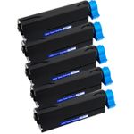 Pack de 5 Oki 44574702 toner compatibles noir (Ink Hero)