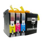 Pack de 4 Brother LC129 & LC125 cartouches d'encre compatibles super haute capacité (Ink Hero)