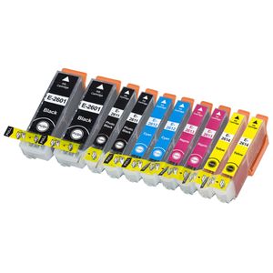 Cartouches d’encre compatibles Epson 26XL – haute capacité, lot de 10