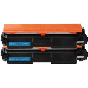Cartouches de toner compatibles HP 30X – noir, haute capacité, lot de 2 (CF230X)