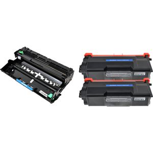 Kit toner et tambour compatible Brother TN3480 & DR3400 – haute capacité, lot de 3