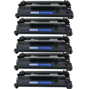 Cartouches de toner compatibles HP 26X – noir, haute capacité, lot de 5 (CF226X)