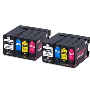 Cartouches d’encre compatibles Canon PGI-1500XL – haute capacité, lot de 8