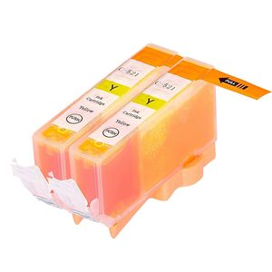Cartouches d’encre compatibles Canon CLI-521Y – jaune, lot de 2