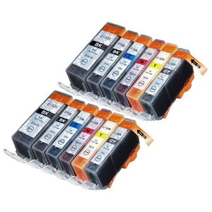 Cartouches d’encre compatibles Canon PGI-520 & CLI-521 – lot de 12