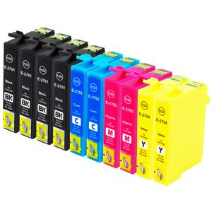 Cartouches d’encre compatibles Epson 27XL – haute capacité, lot de 10