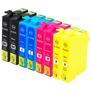 Cartouches d’encre compatibles Epson 27XL – haute capacité, lot de 8