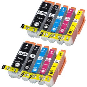 Cartouches d’encre compatibles Epson 33XL – haute capacité, lot de 10