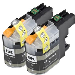 Cartouches d’encre compatibles Brother LC127BK – noir, capacité super haute, lot de 2