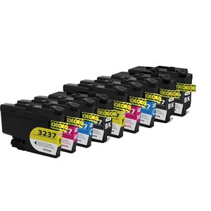 Cartouches d’encre compatibles Brother LC3237 – capacité super haute, lot de 9
