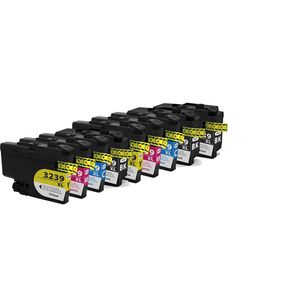 Cartouches d’encre compatibles Brother LC3239 – capacité ultra haute, lot de 9