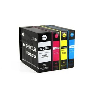 Cartouches d’encre compatibles Canon PGI-2500XL – haute capacité, lot de 4