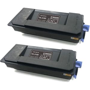 Cartouches de toner compatibles Kyocera TK-3150 – noir, lot de 2