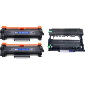Kit toner et tambour compatible Brother TN2420 & DR2400 – haute capacité, lot de 3