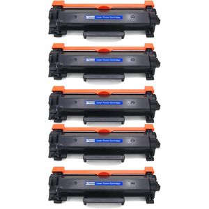 Cartouches de toner compatibles Brother TN2420 – noir, haute capacité, lot de 5