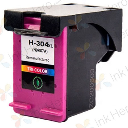 HP 304XL (N9K07AE) cartouche d'encre compatible haute capacité couleur (Ink Hero)