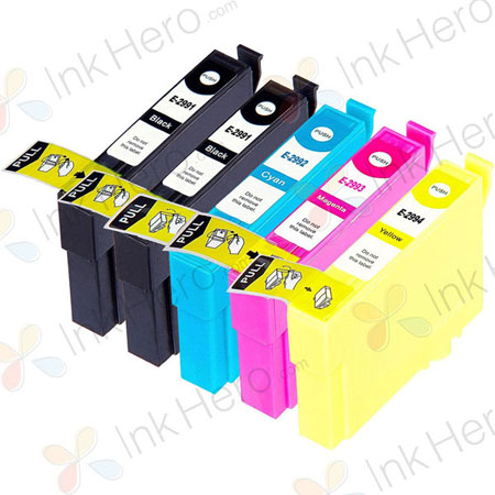 Pack de 5 Epson 29XL cartouches d'encre compatibles haute capacité (Ink Hero)