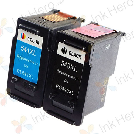 Pack de 2 Canon PG-540XL & CLI-541XL cartouches d'encre compatibles haute capacité (Ink Hero)