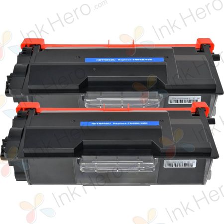 Cartouches de toner compatibles Brother TN3480 – noir, haute capacité, lot de 2